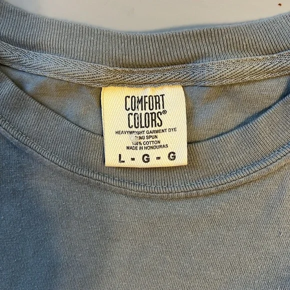 Southern Fried Cotton Gray Short Sleeve Tee Dog Boots L - Picture 4 of 5